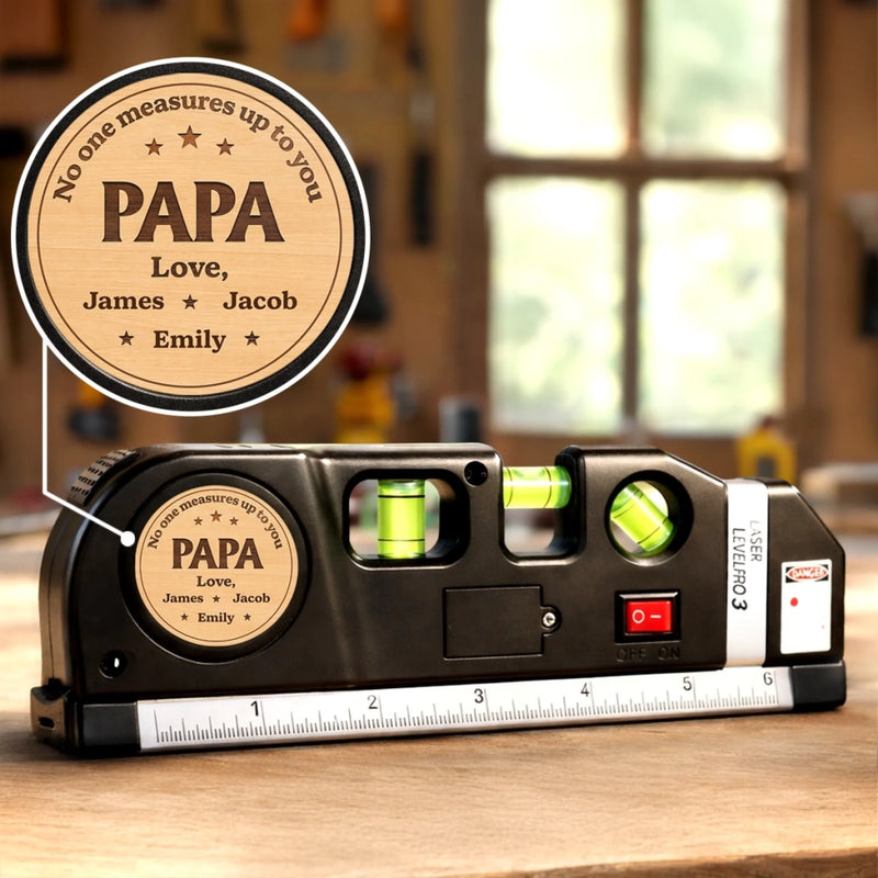 Personalized Laser Level Tool – Father's Day Gifts For Dad, Grandpa – Built On Love That Lasts