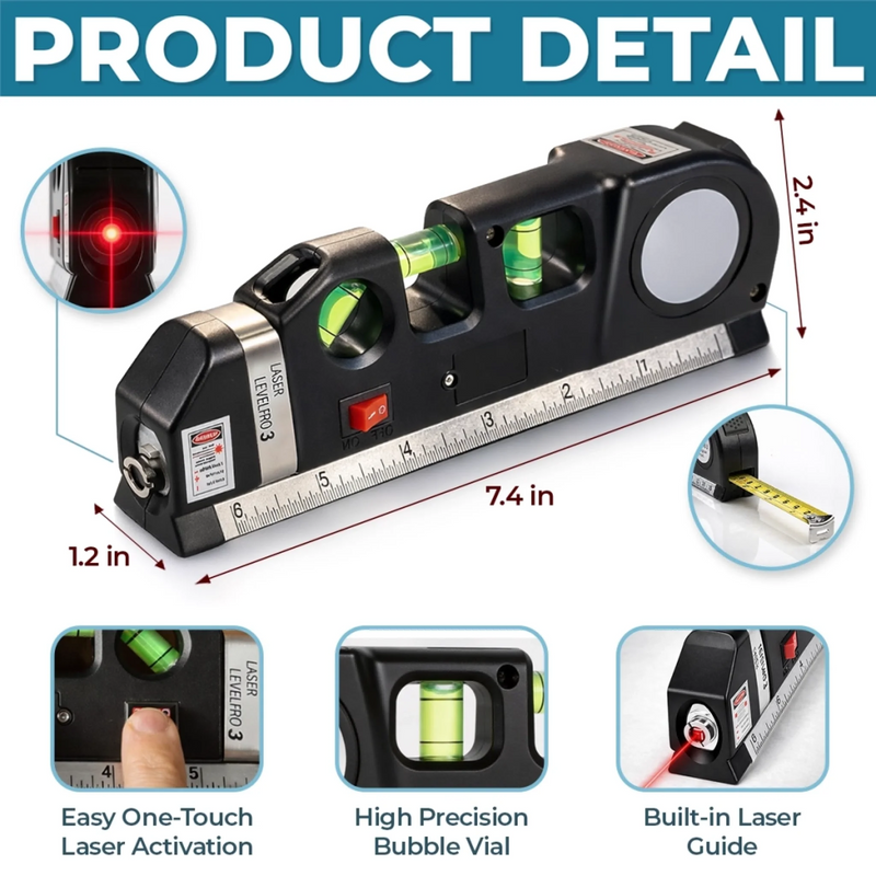 Personalized Laser Level Tool – Father's Day Gifts For Dad, Grandpa – Built On Love That Lasts