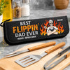 Personalized BBQ Tool Set With Storage Bag  – Father's Day Gifts For Dad, Grandpa – Dad’s Kitchen, Best In Town