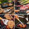 Personalized BBQ Tool Set With Storage Bag  – Father's Day Gifts For Dad, Grandpa – Dad’s Kitchen, Best In Town