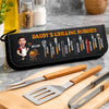 Personalized Photo BBQ Tool Set With Storage Bag  – Father's Day Gifts For Dad, Grandpa – Grilling Buddies