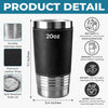 Personalized Printed Leather Tumbler – Father's Day Gifts For Dad, Grandpa – Dad The Man The Myth