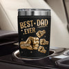 Personalized Printed Leather Tumbler – Father's Day Gifts For Dad, Grandpa – Dad The Man The Myth