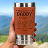 Personalized Printed Leather Tumbler – Father's Day Gifts For Dad, Grandpa – Cool Dad Club Member