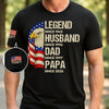 Personalized T-Shirt With Sleeve Design – Father’s Day Gift For Dad – Born For A Legacy