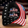 Personalized Classic Cap – Gifts For Grandpa, Dad – Dad Strength Guides Our Way