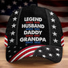 Personalized Classic Cap – Gifts For Grandpa, Dad – Dads Get Promoted To Grandpa