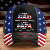 Personalized Classic Cap – Gifts For Grandpa, Dad – Grandpa Love Never Fades