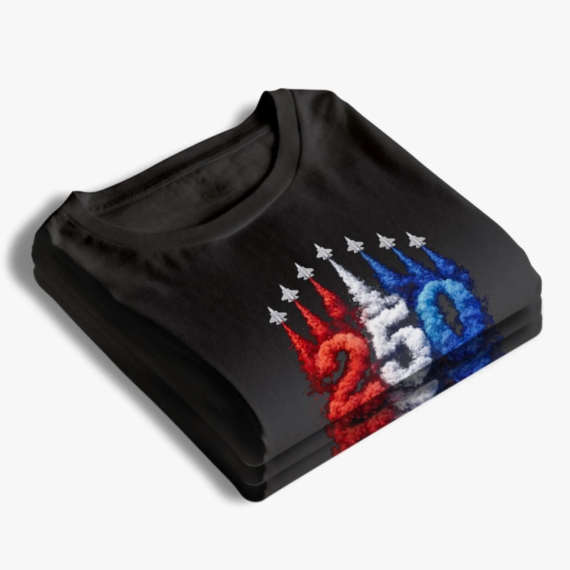 Personalized America 250th Anniversary Unisex T-shirt, Hoodie – Gifts For Men, Women – Land Of Brave Hearts