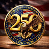 Personalized America 250th Anniversary Commemorative Keepsake Coin – Gifts For Family – United By Freedom