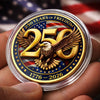 Personalized America 250th Anniversary Commemorative Keepsake Coin – Gifts For Family – United By Freedom