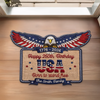 Personalized America 250th Anniversary Shaped Doormat – Gifts For Family – Proud Spirits Stand Tall