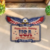Personalized America 250th Anniversary Shaped Doormat – Gifts For Family – Proud Spirits Stand Tall