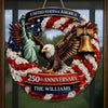Personalized America 250th Anniversary Wood Sign – Gifts For Family – Freedom Is Who We Are