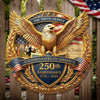 Personalized America 250th Anniversary Wood Sign – Gifts For Family – United In Strength And Hope