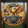 Personalized America 250th Anniversary Wood Sign – Gifts For Family – United In Strength And Hope