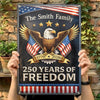 Personalized America 250th Anniversary  Metal Sign – Gifts For Family – Still Standing, Still Free