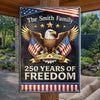 Personalized America 250th Anniversary  Metal Sign – Gifts For Family – Still Standing, Still Free