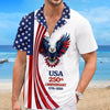 Personalized America 250th Anniversary – Custom Unisex Tropical Hawaiian Aloha Shirt – Gifts For Men, Women – Made For Freedom And Sunshine