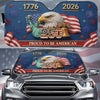 Personalized America 250th Anniversary – Custom Auto Windshield Sunshade – Gifts For Women, Men  – Land Of The Free