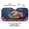 Personalized America 250th Anniversary – Custom Auto Windshield Sunshade – Gifts For Women, Men  – Land Of The Free