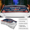 Personalized America 250th Anniversary – Custom Auto Windshield Sunshade – Gifts For Women, Men  – One Nation, Endless Pride