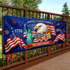 Personalized America 250th Anniversary – Polyester Outdoor Banner – Gifts For Family – Together In Freedom