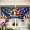 Personalized America 250th Anniversary – Polyester Outdoor Banner – Gifts For Family – Legacy Lives On Strong