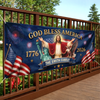 Personalized America 250th Anniversary – Polyester Outdoor Banner – Gifts For Family – Legacy Lives On Strong