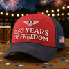 Personalized America 250th Anniversary – Embroidered Retro Washed Cap – Gifts For Men, Women – Freedom Looks Good on Me