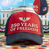 Personalized America 250th Anniversary – Embroidered Retro Washed Cap – Gifts For Men, Women – Freedom Looks Good on Me