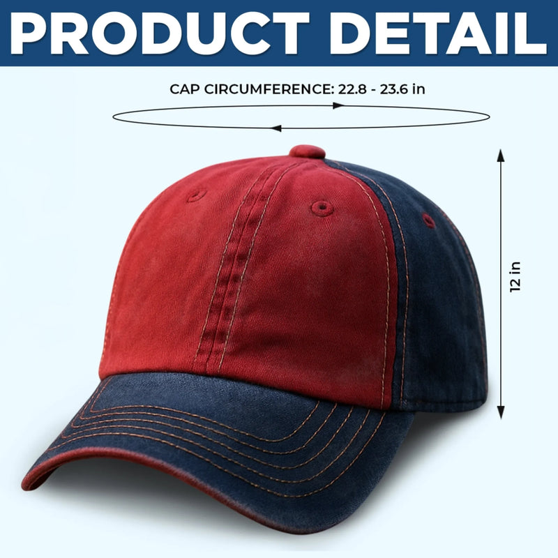 Personalized America 250th Anniversary – Embroidered Retro Washed Cap – Gifts For Men, Women – Freedom Looks Good on Me