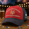 Personalized America 250th Anniversary – Embroidered Retro Washed Cap – Gifts For Men, Women – 250 Years Unshaken