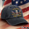 Personalized America 250th Anniversary – Vintage Washed Denim Baseball Cap US – Gifts For Men, Women – 250 Years Of Freedom