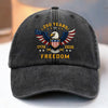 Personalized America 250th Anniversary – Vintage Washed Denim Baseball Cap US – Gifts For Men, Women – 250 Years Of Freedom