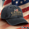 Personalized America 250th Anniversary – Vintage Washed Denim Baseball Cap US – Gifts For Men, Women – America’s 250-Year Legacy