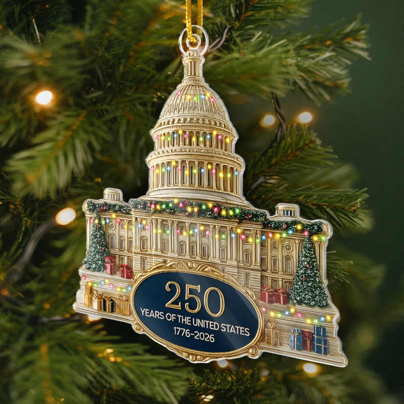 Personalized America 250th Anniversary – Acrylic Ornament – Gifts For Family – A Quarter Millennium Of Liberty
