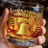 Personalized America 250th Anniversary – 11oz Whiskey Glass – Gifts For Men, Women – 250 Years of Liberty