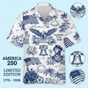 Personalized America 250th Anniversary – Custom Unisex Tropical Hawaiian Aloha Shirt – Gifts For Men, Women – America 250