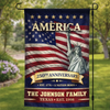Personalized America 250th Anniversary Flag – Gifts For Family – Family Is Forever Love
