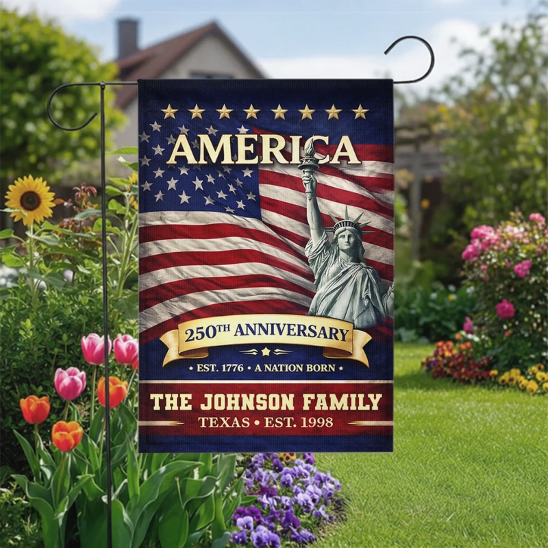 Personalized America 250th Anniversary Flag – Gifts For Family – Family Is Forever Love