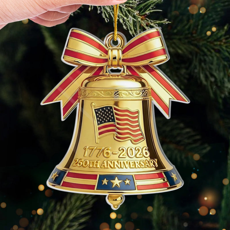 Personalized America 250th Anniversary – Acrylic Ornament – Gifts For Family – Shine For America
