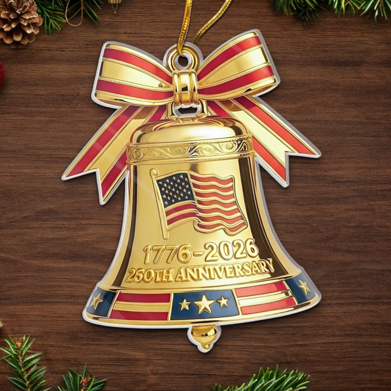 Personalized America 250th Anniversary – Acrylic Ornament – Gifts For Family – Shine For America