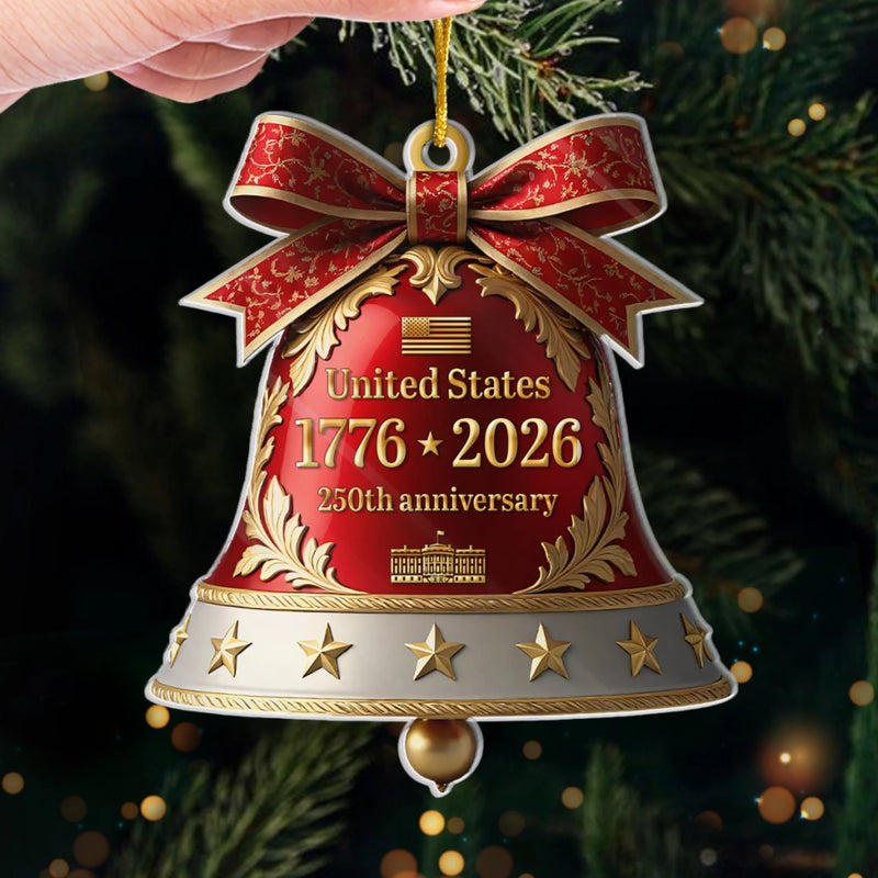 Personalized America 250th Anniversary – Acrylic Ornament – Gifts For Family – 250th Anniversary