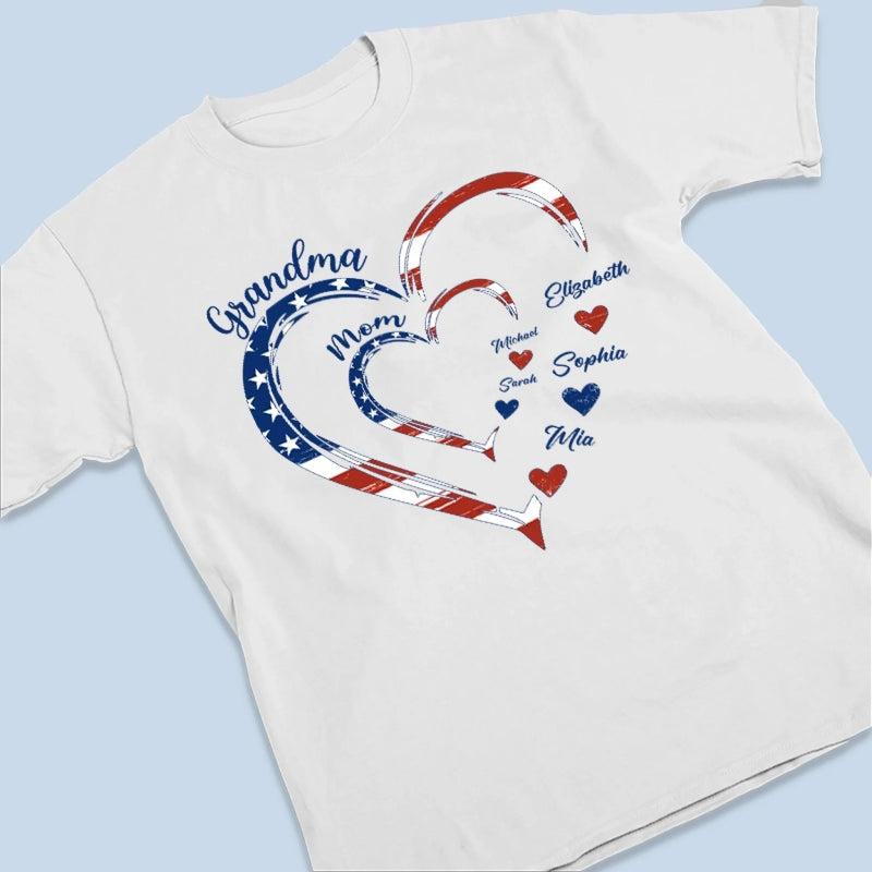 Personalized America 250th Anniversary Unisex T-shirt, Hoodie – Gifts For Men, Women – Being Grandma Mom Makes My Life Complete