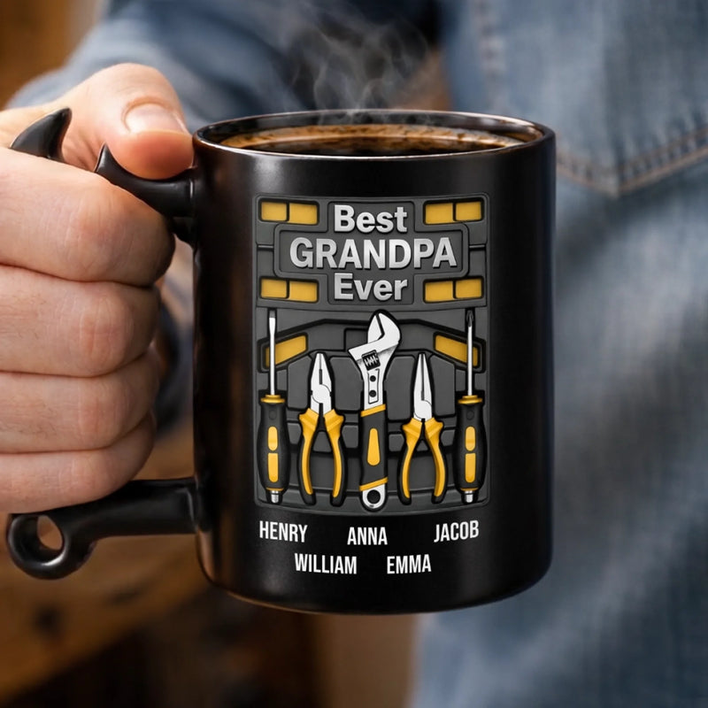 Personalized Wrench Handle Mug – Father's Day Gifts For Dad, Grandpa – Grandpa The Repair Guy