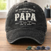 Personalized Vintage Washed Denim Baseball Cap – Father’s Day Gift For Dad – Grandpa Never Outdated