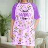 Personalized Women's Sleep Tee – Mother's Day Gifts For Grandma – All Love Leads To Nana