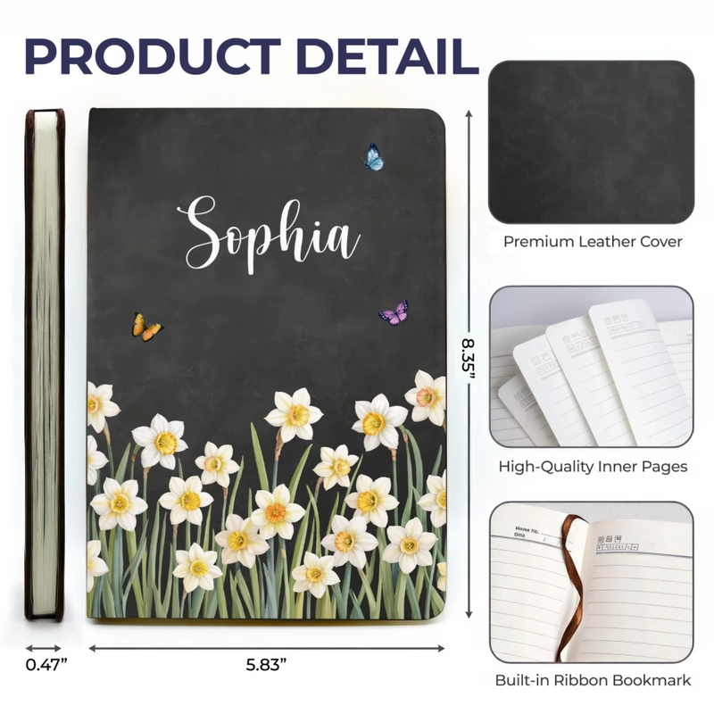 Personalized Leather Writing Journal – Birthday Gifts For Her, Him – Write Your Own Beautiful Story