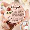 Personalized Compact Mirror – Gifts For Daughter, Granddaughter – My Greatest Gift